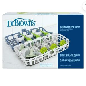 Dr. Brown's Dishwasher Basket in White & Blue